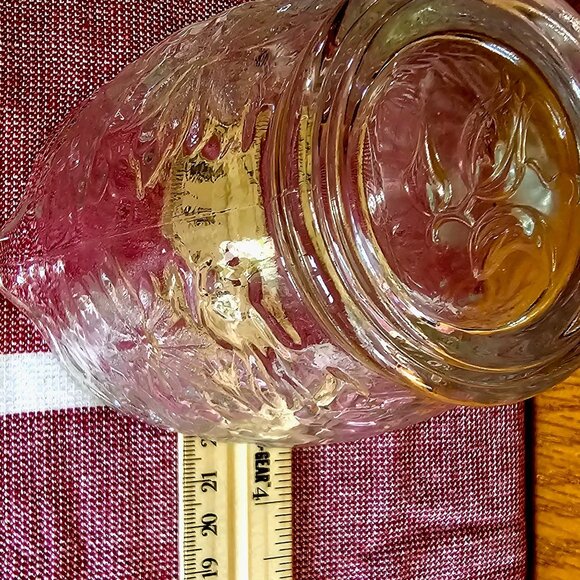 Princess House Fantasia Creamer 3.5" chintz holiday poinsettia all over pattern - Picture 8 of 8